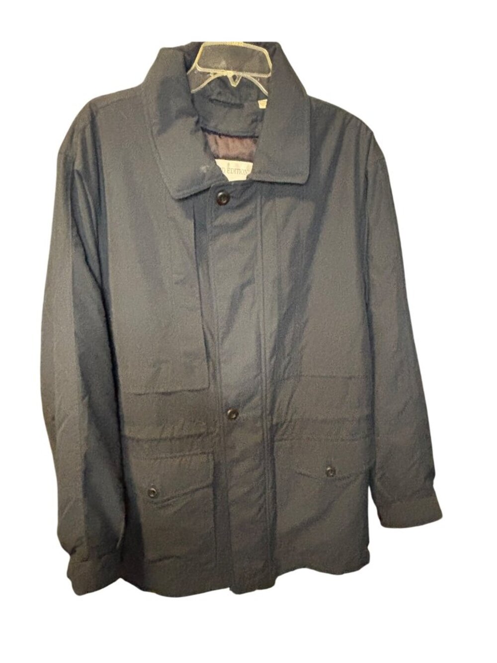 London Fog Limited Edition NWT Mens Navy Jacket M Size Water Resistant